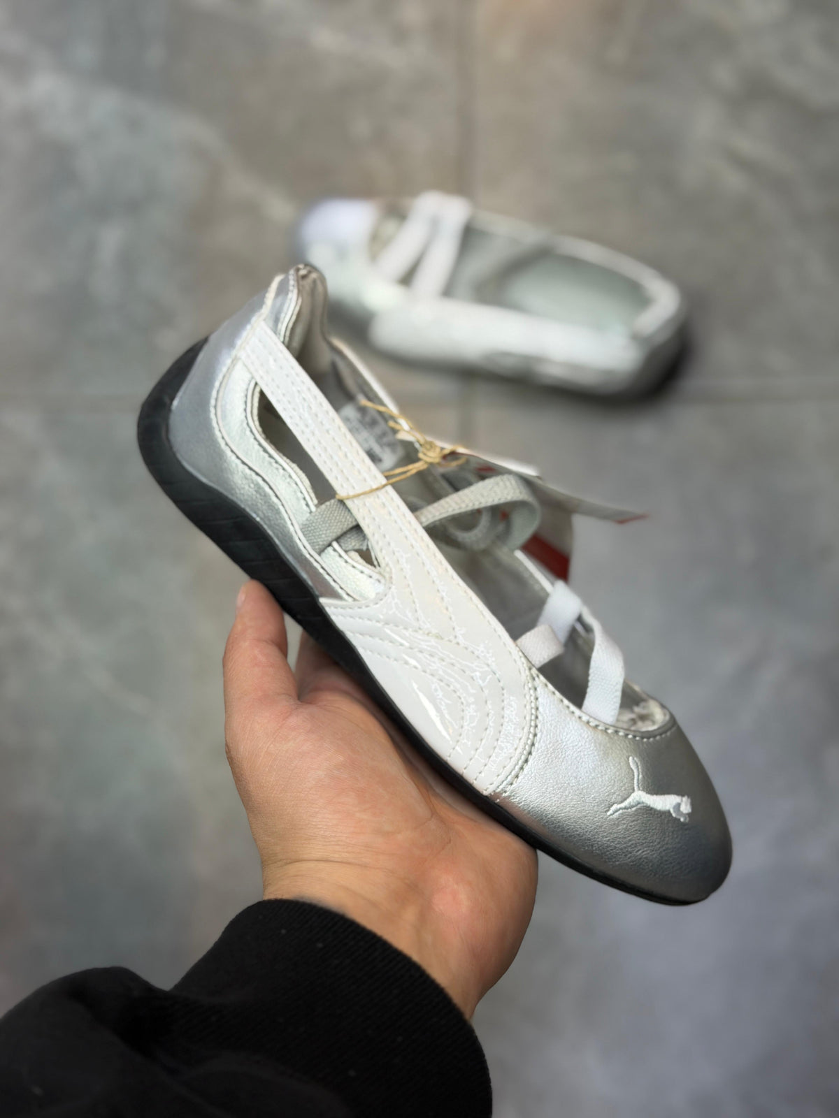 Puma Speedcat Ballet Plateadas