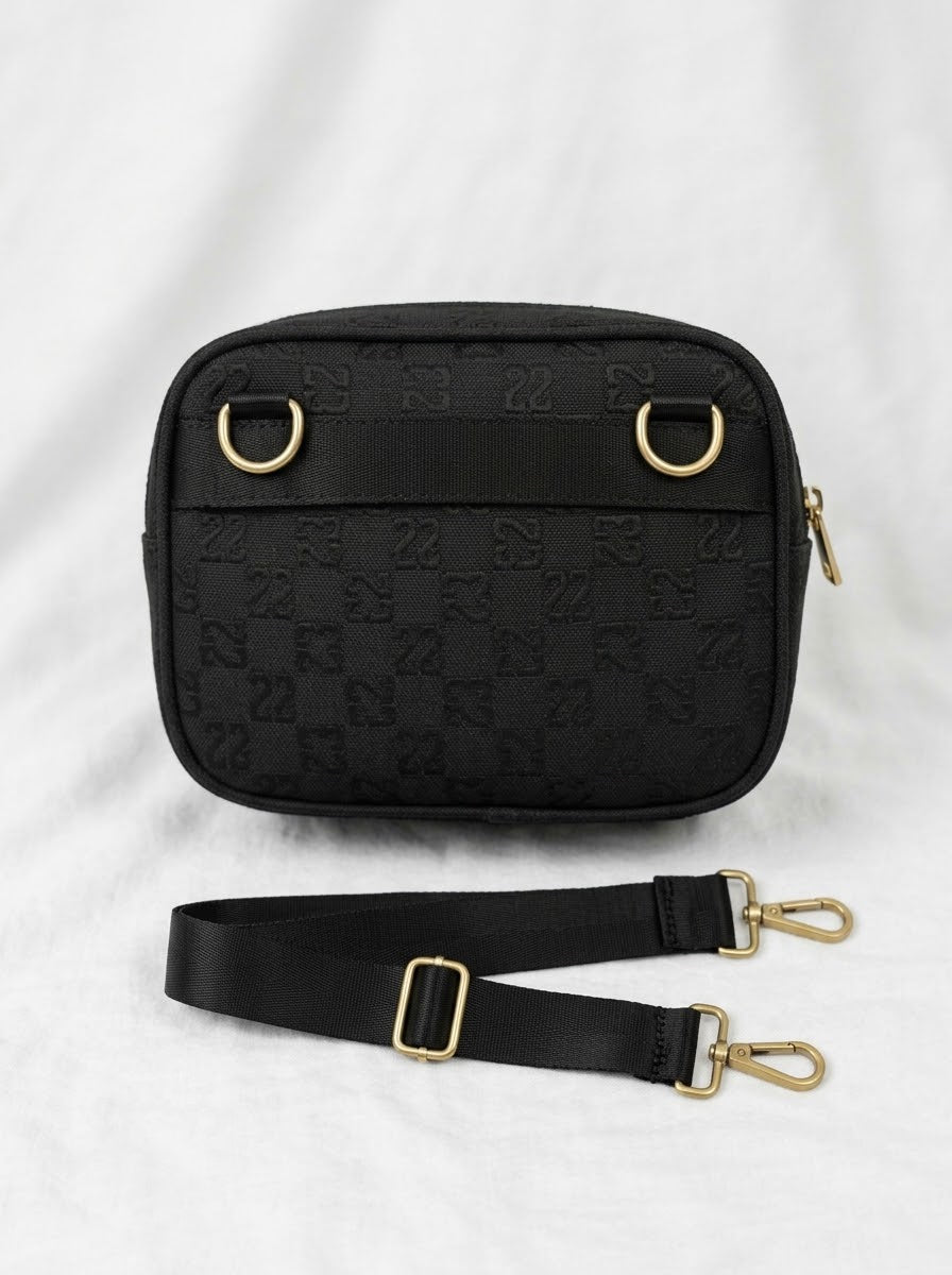 Bolso Crossbody Jordan Monogram Negro / Dorado