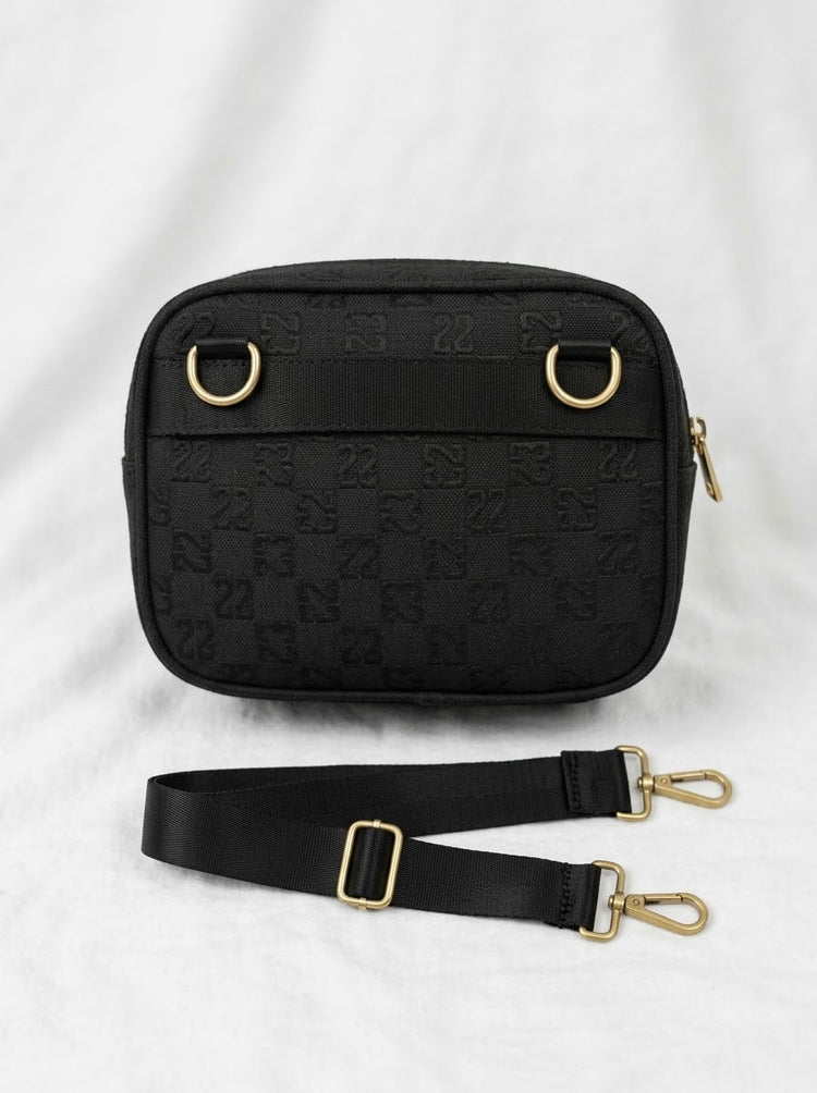 Bolso Crossbody Jordan Monogram Negro / Dorado