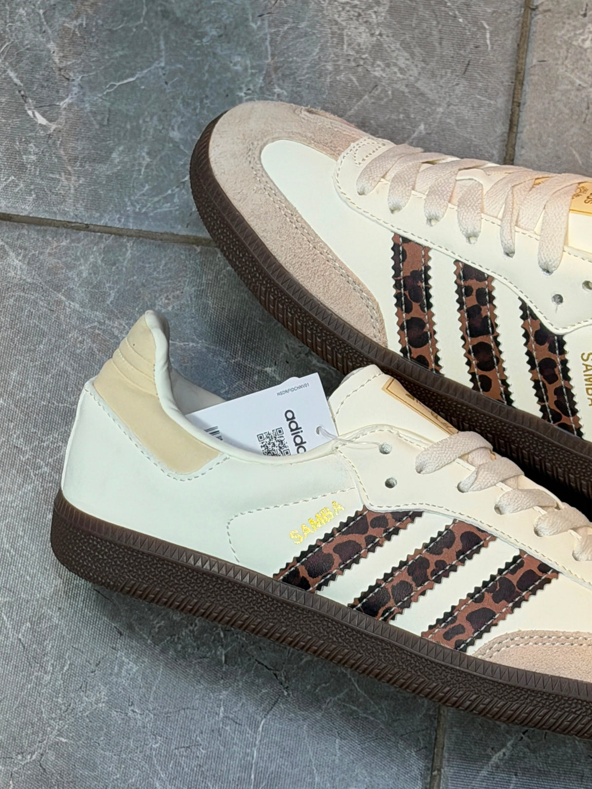 adidas Samba OG "Leopard Print / Cream White"