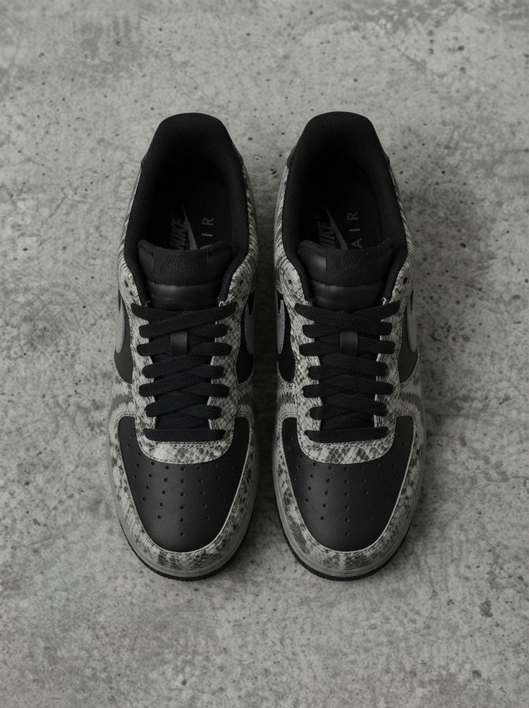 Nike Air Force 1 Low Snakeskin Negro/Gris