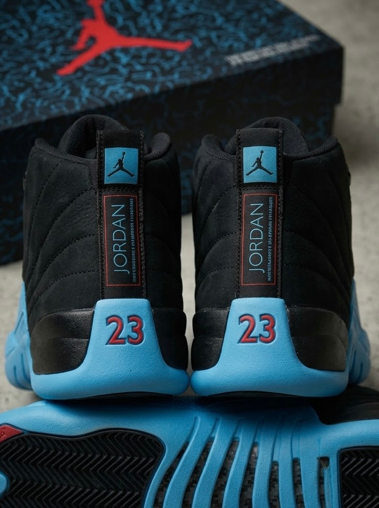 Air Jordan 12 Retro Negro/Azul Celeste