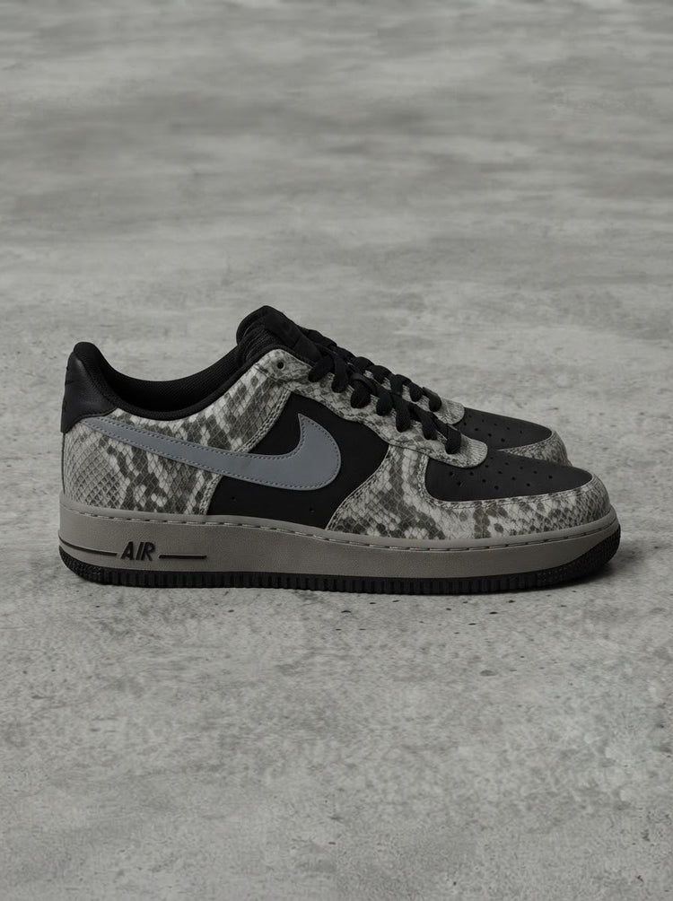 Nike Air Force 1 Low Snakeskin Negro/Gris
