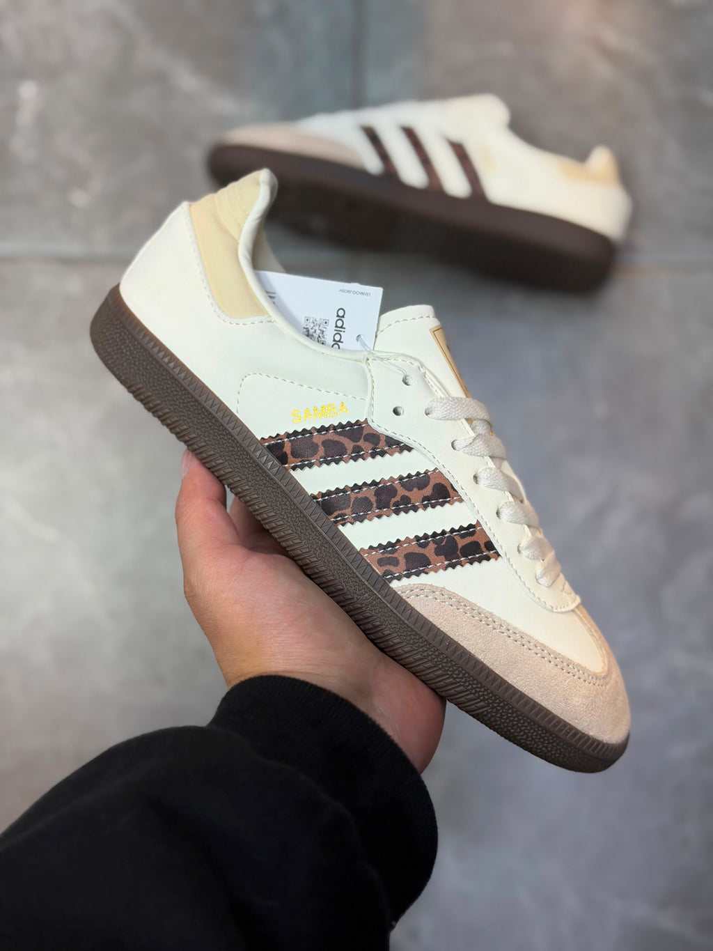 adidas Samba OG "Leopard Print / Cream White"
