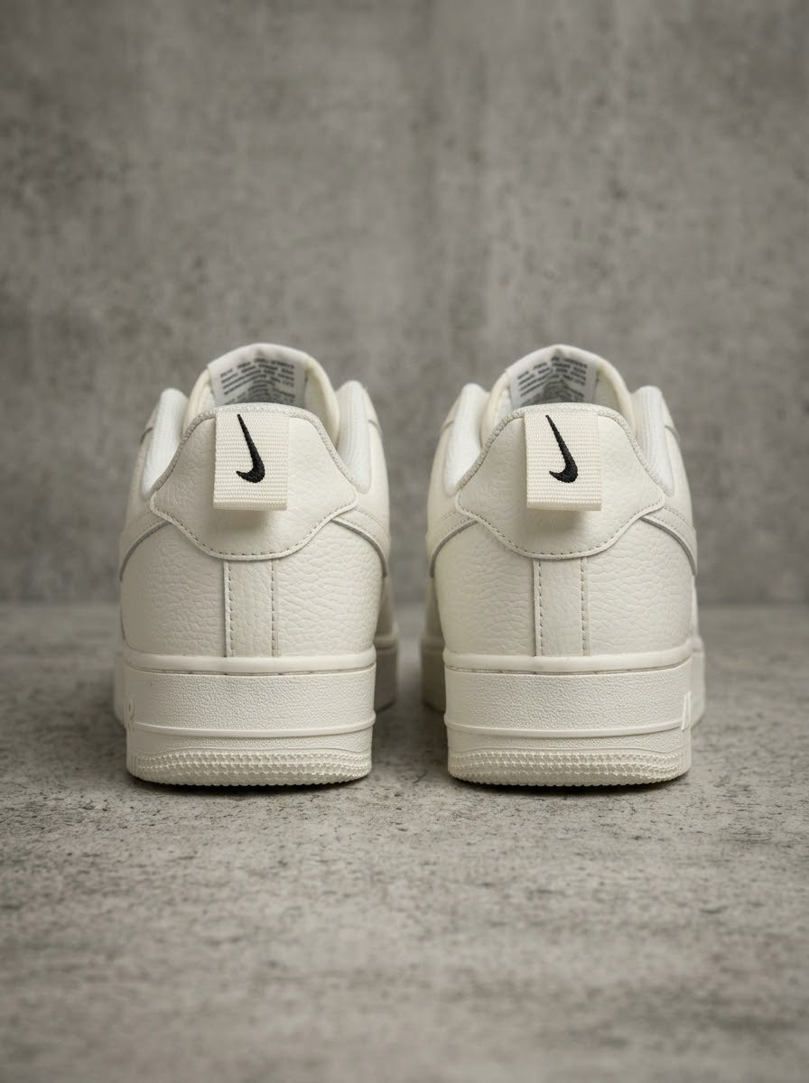 Nike Air Force 1 Low Crema/Negro con Pull-Tab Edición