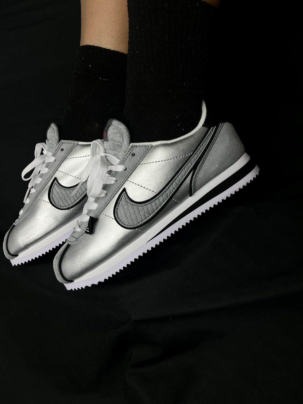 Nike Cortez Metallic Silver