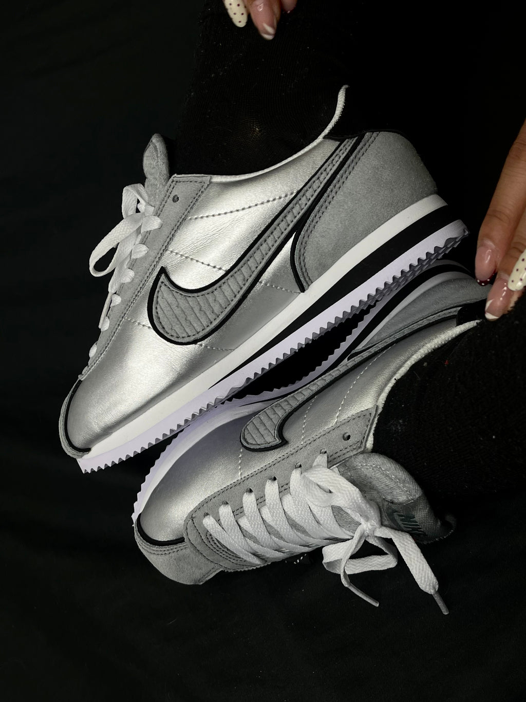 Nike Cortez Metallic Silver