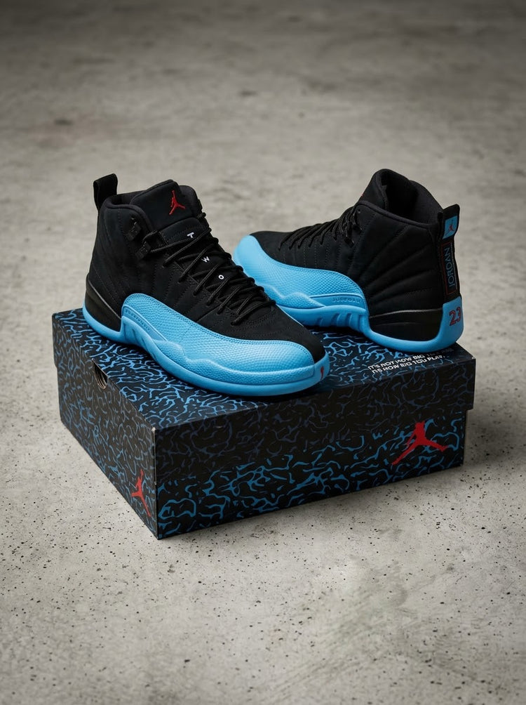 Air Jordan 12 Retro Negro/Azul Celeste