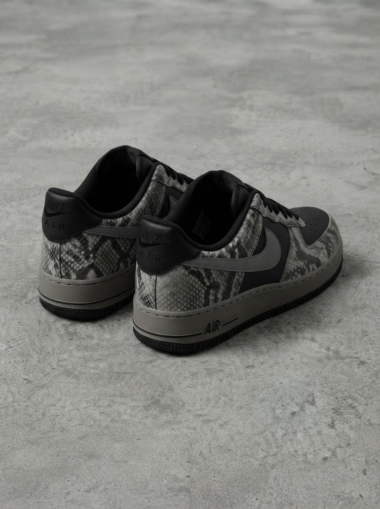 Nike Air Force 1 Low Snakeskin Negro/Gris