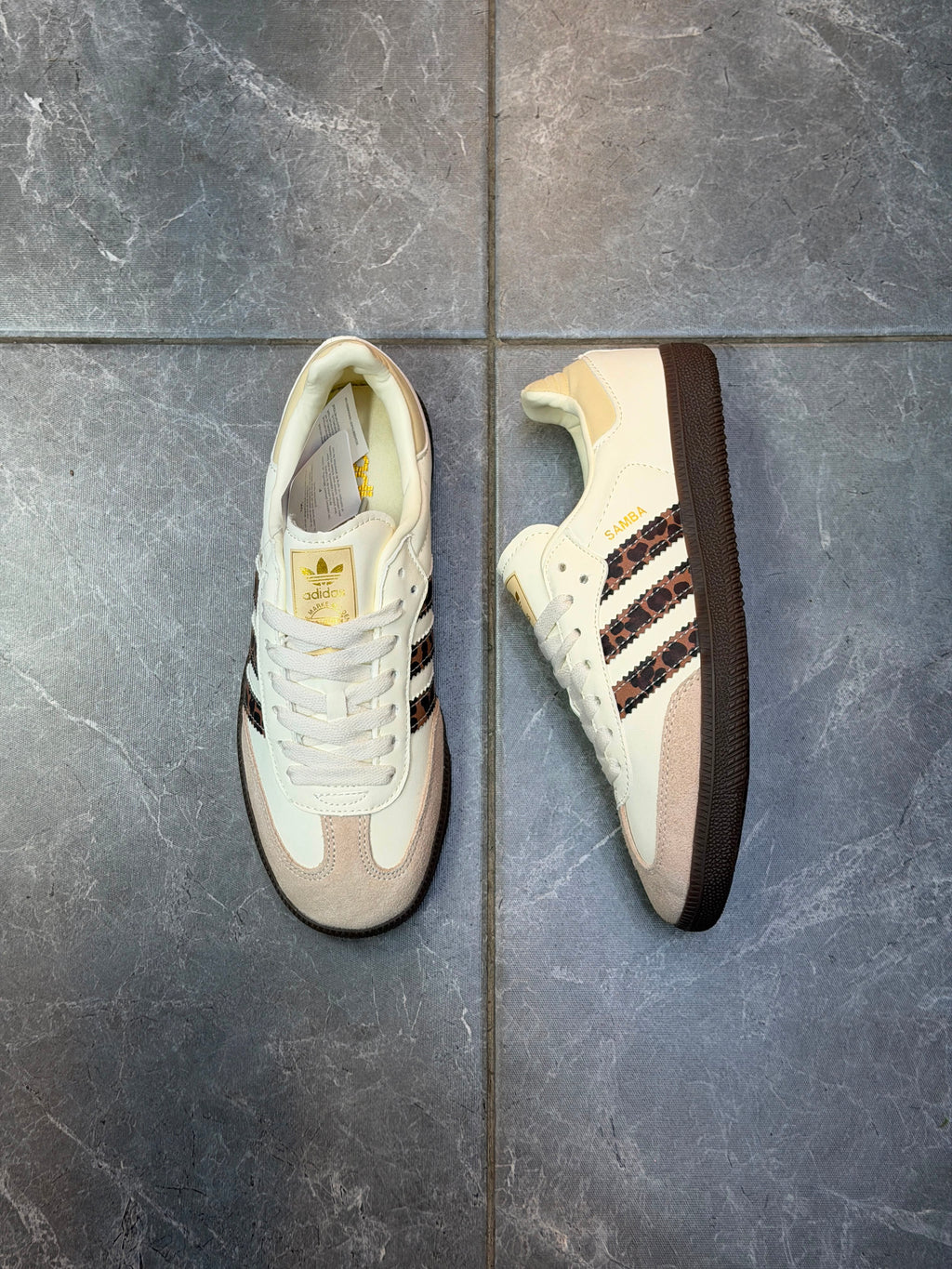 adidas Samba OG "Leopard Print / Cream White"