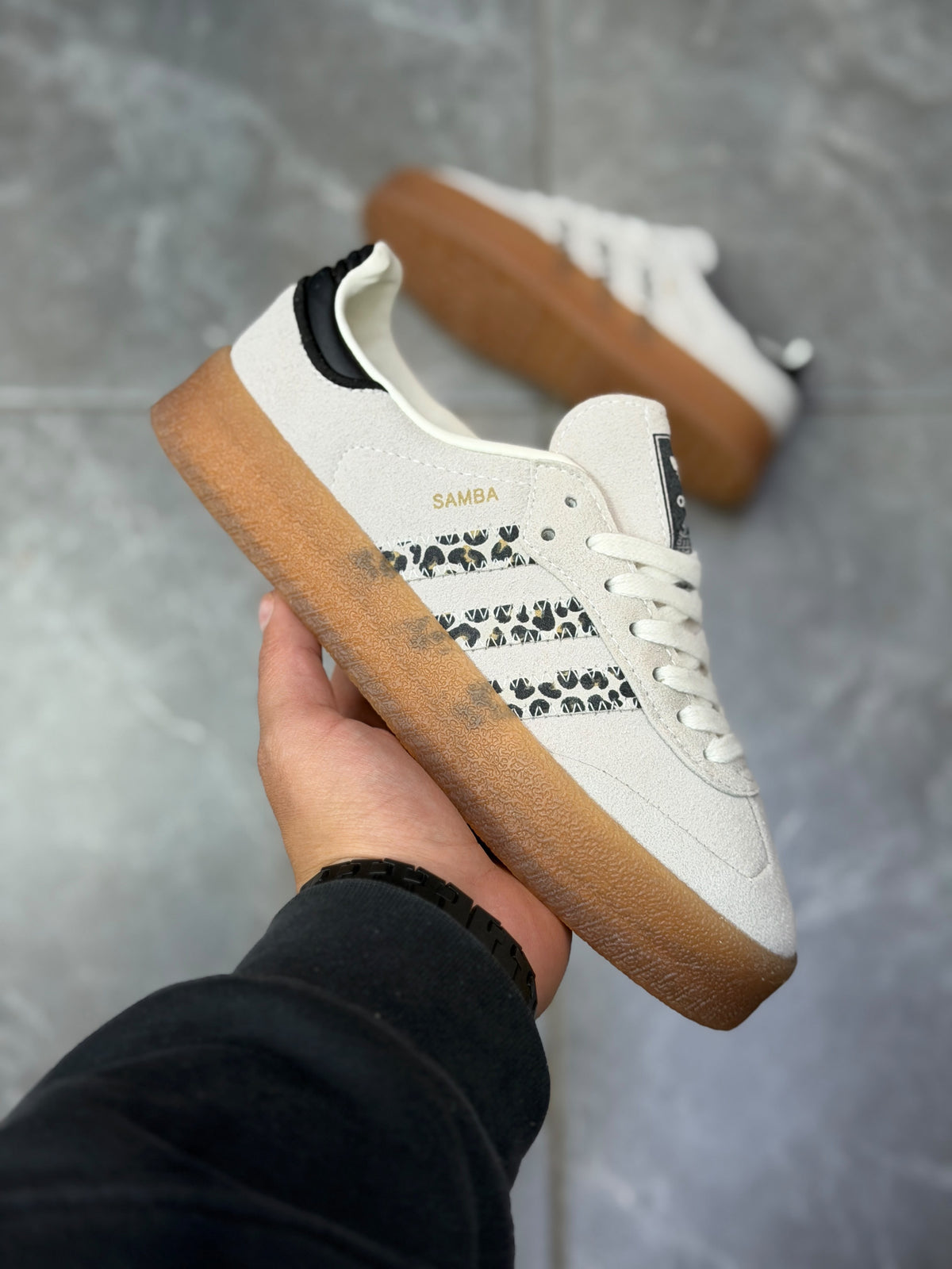 Adidas Samba OG XLG Leopard Print