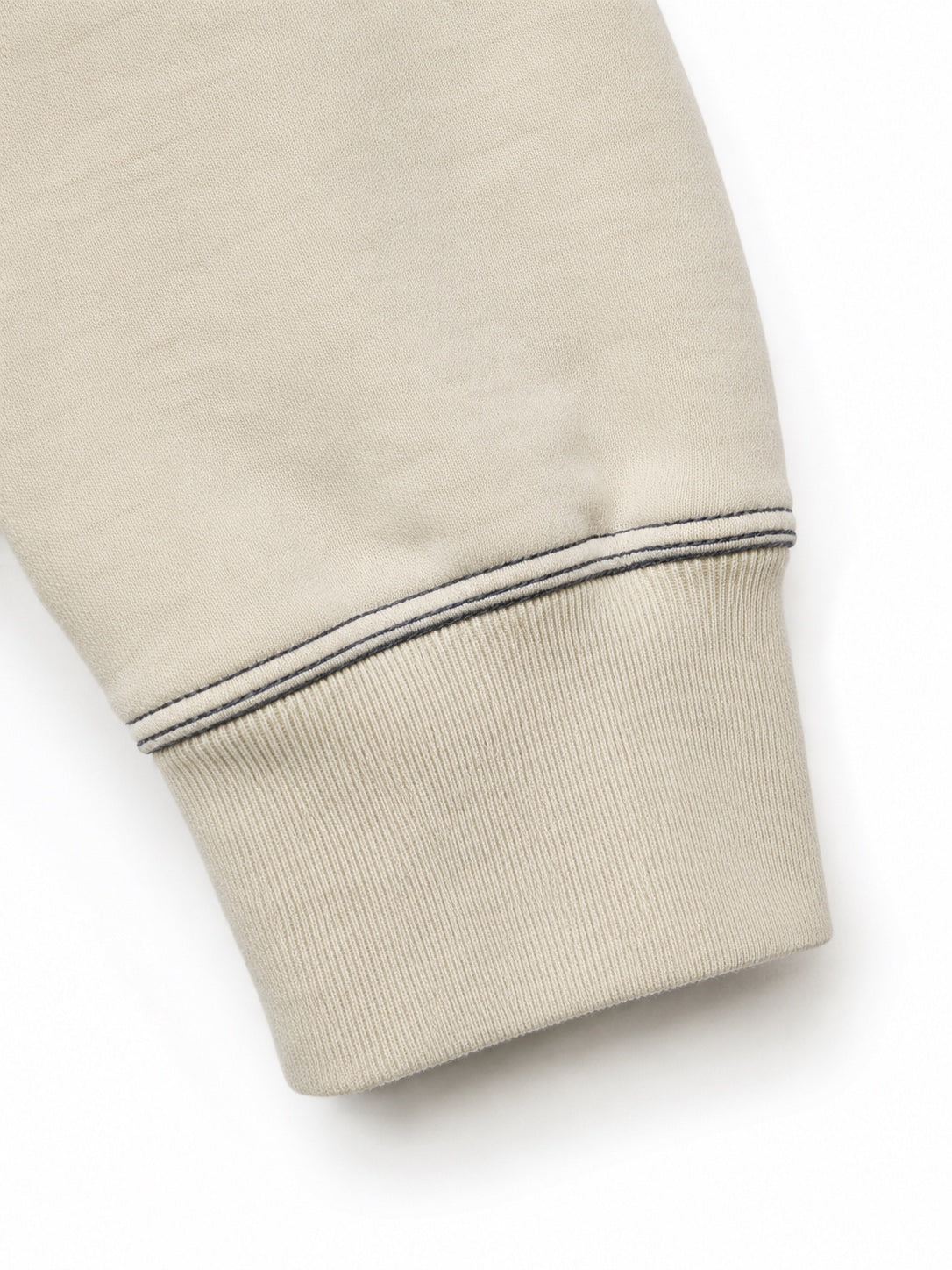 Buzo Hoodie Supreme Contrast Stitch - Crema
