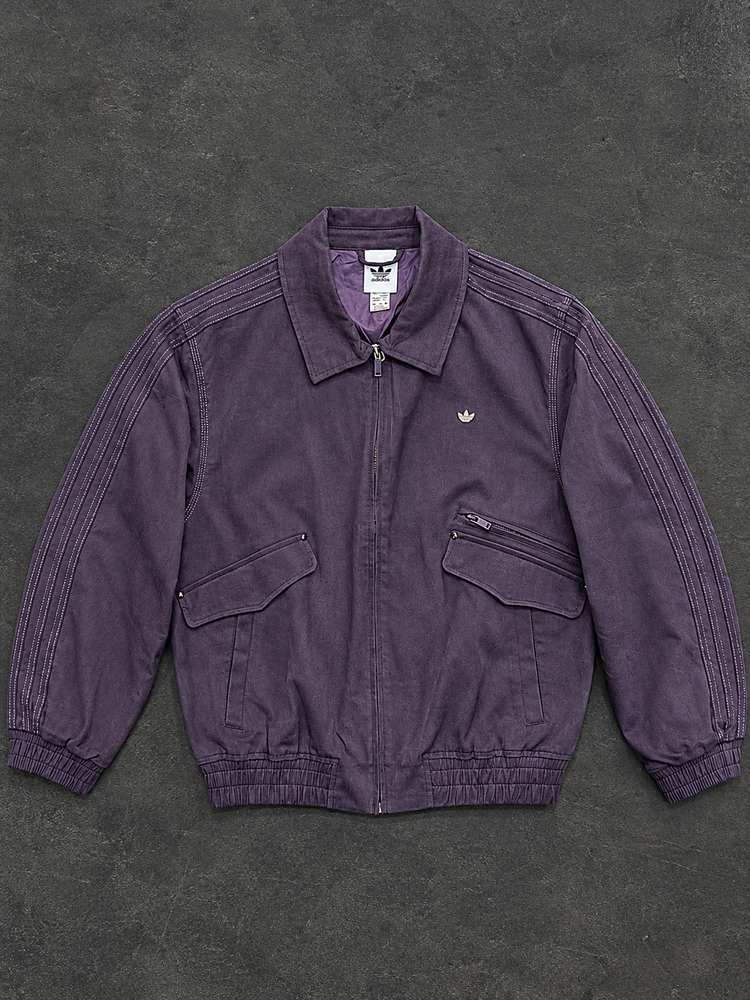 Chaqueta Adidas Originals Vintage Workwear Canvas Morada Lavada