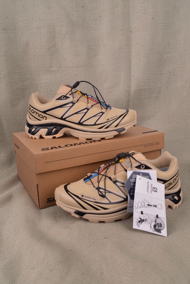 Salomon XT-6 GTX (Gore-Tex) Beige / Safari – Edición Impermeable