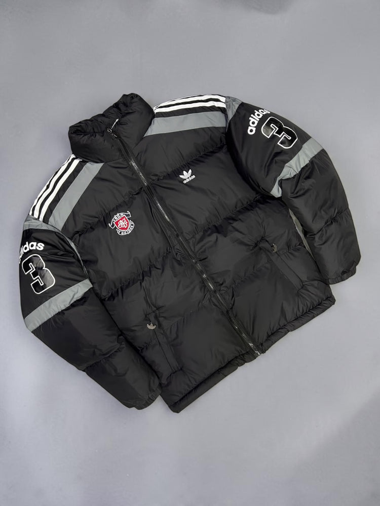 Chaqueta Puffer Adidas Originals Team "3" Negra / Gris